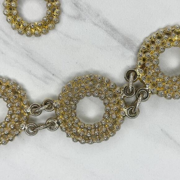 Vintage Chunky Gold Tone Chain Belt OS ✨ main image 7